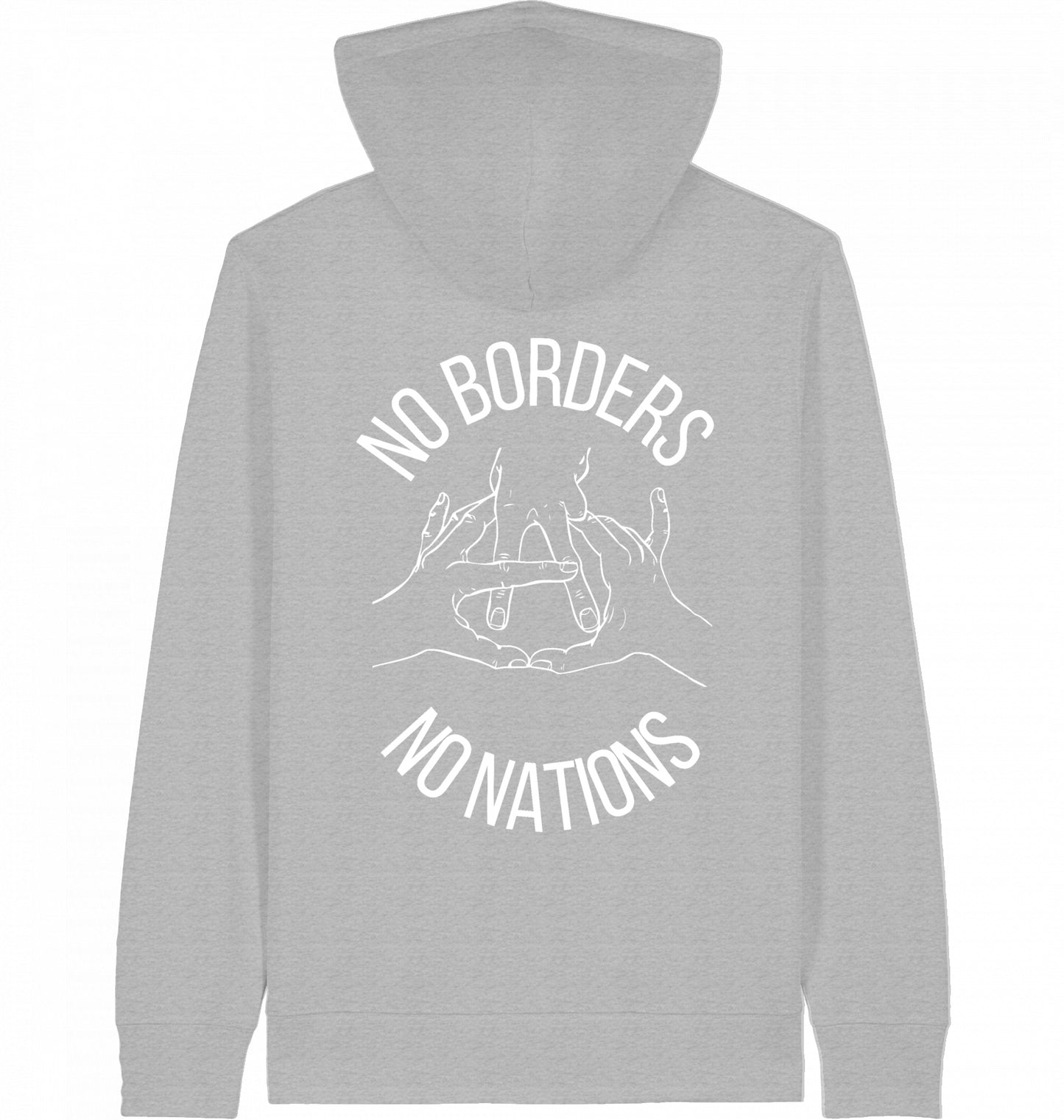 NO BORDERS NO NATIONS - ZIPPER