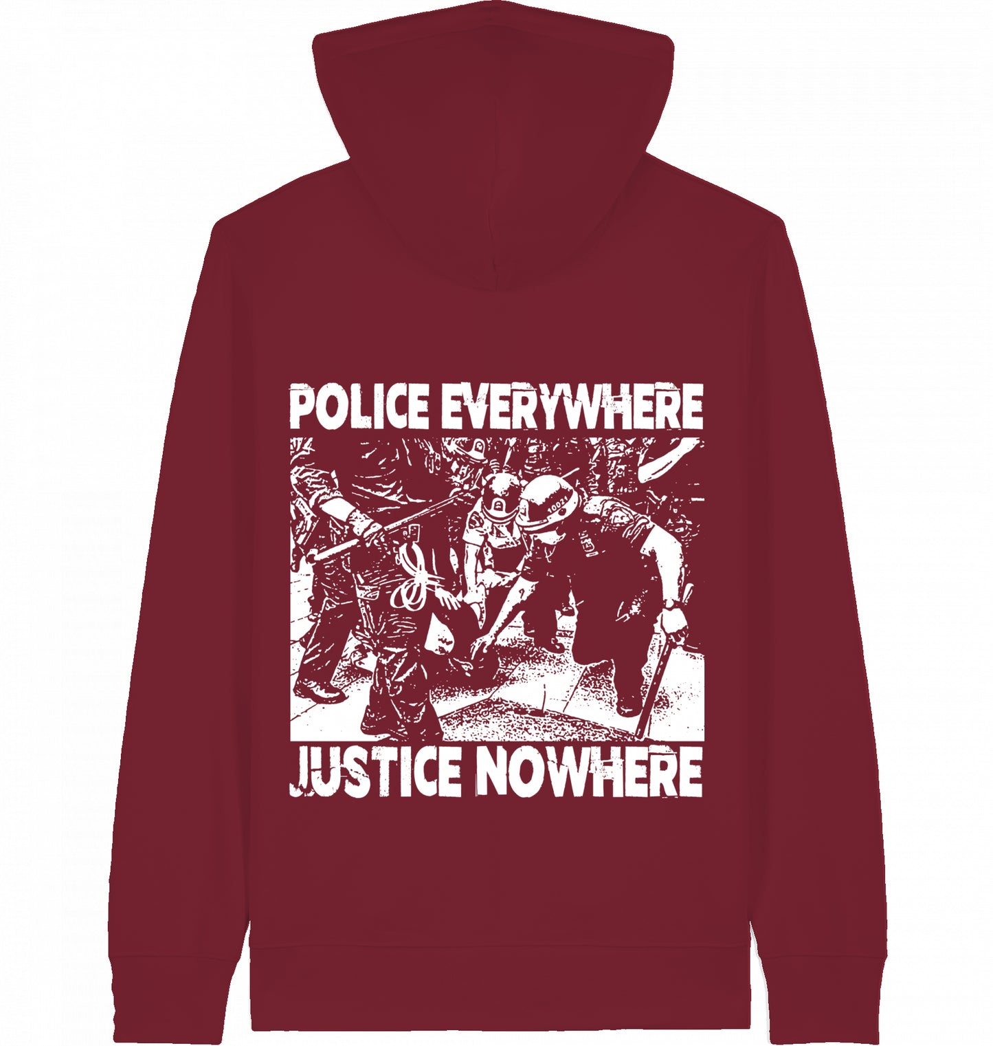 POLICE EVERYWHERE JUSTICE NOWHERE - Zipper
