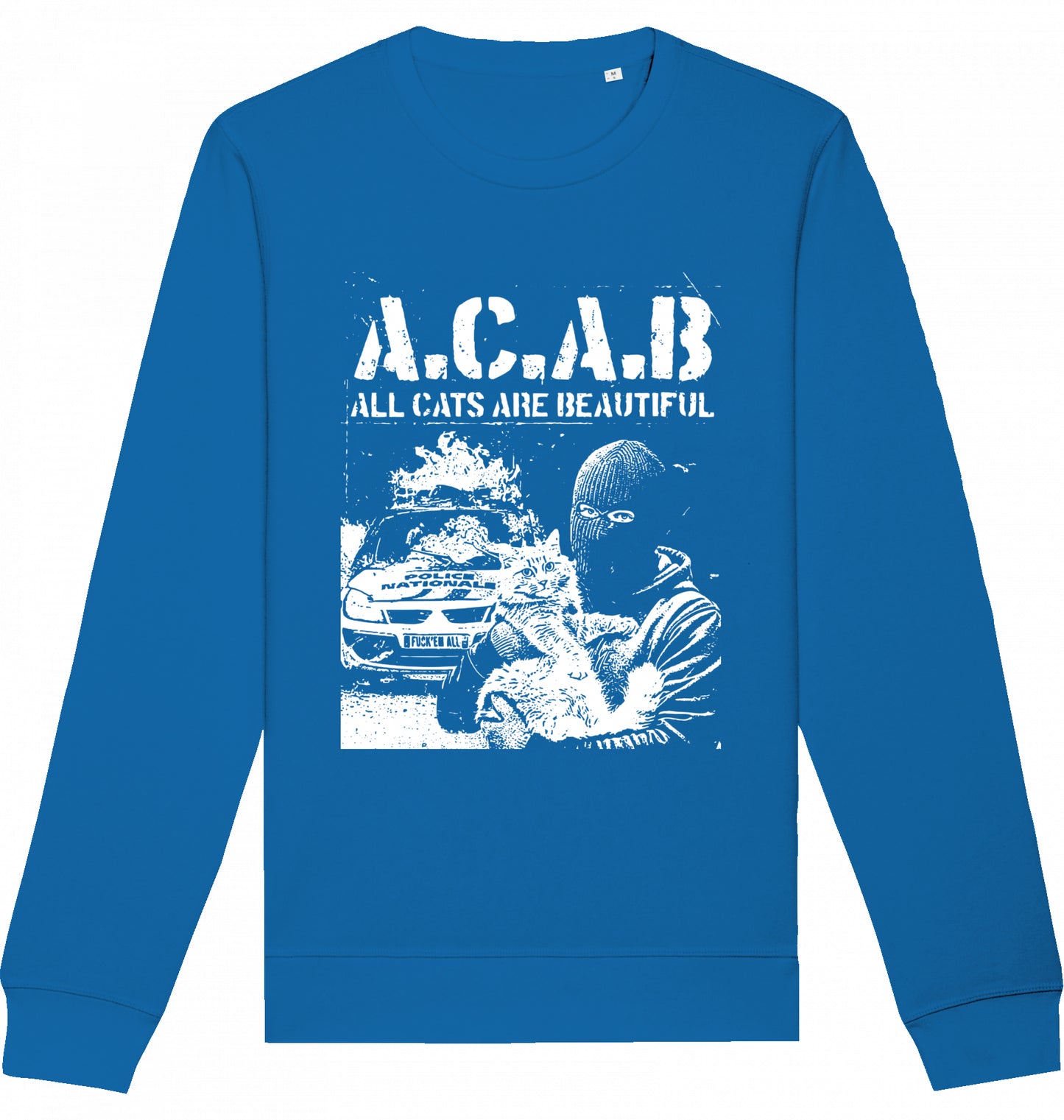 LOVE CATS HATE COPS - Crewneck Unisex
