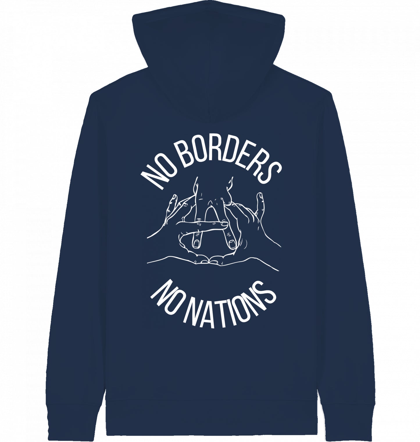 NO BORDERS NO NATIONS - ZIPPER