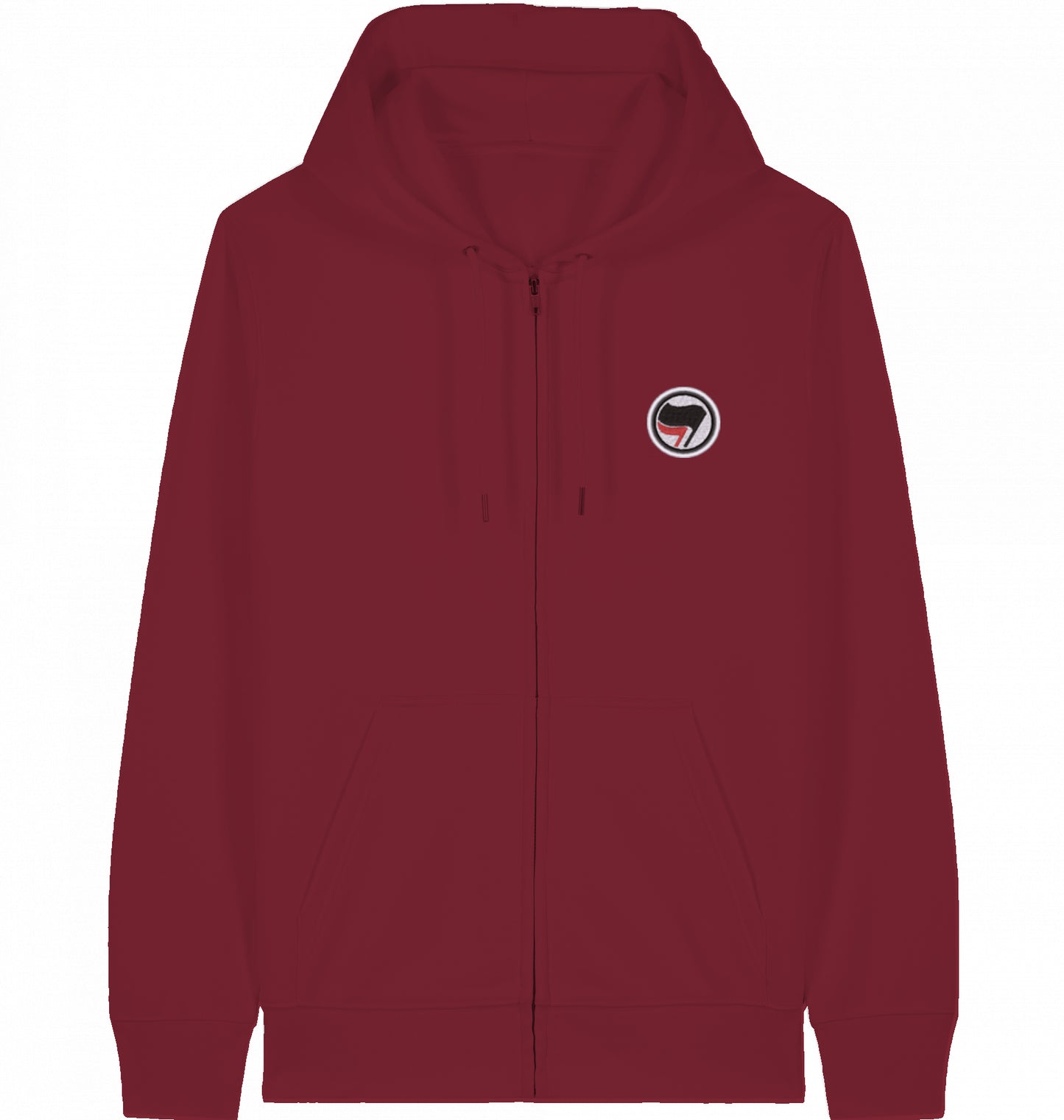 ANTIFA FLAG (embroidered) - ZIPPER