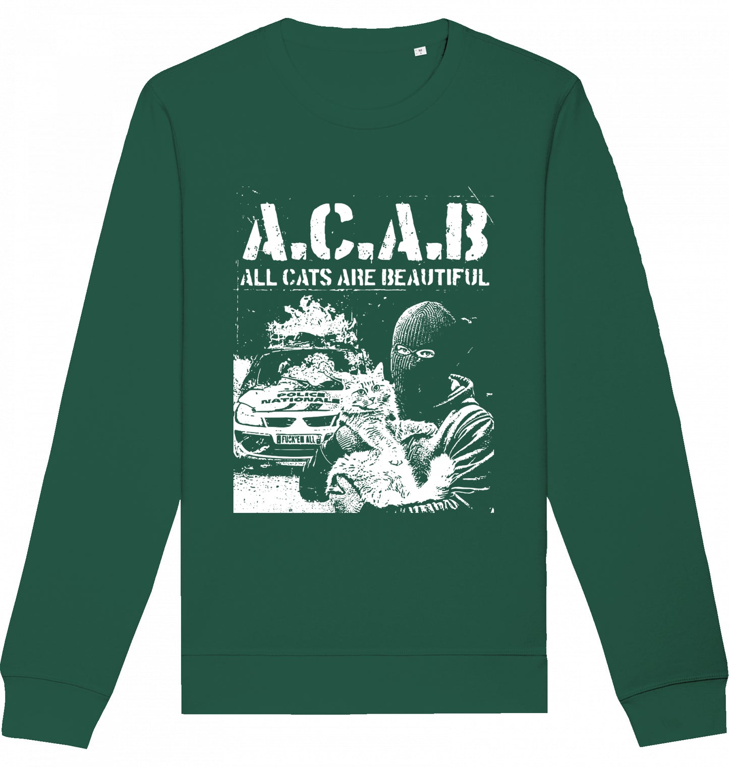 LOVE CATS HATE COPS - Crewneck Unisex