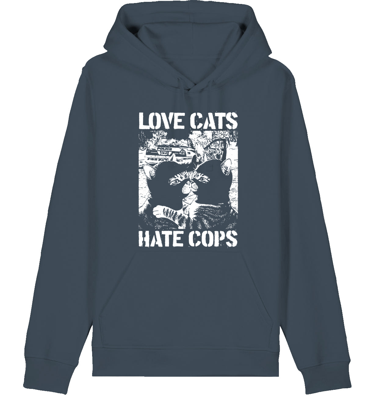 LOVE CATS HATE COPS 2.0 - Hoodie