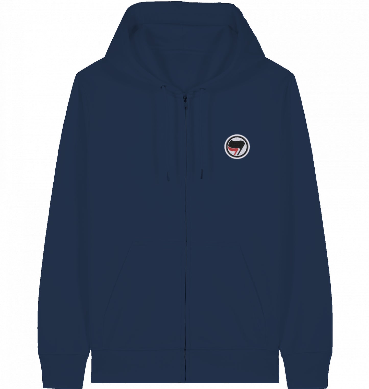 ANTIFA FLAG (embroidered) - ZIPPER