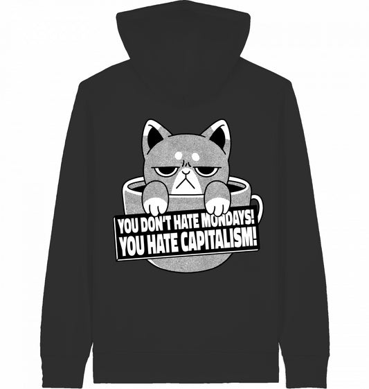HATE CAPITALISM CAT - Zipper