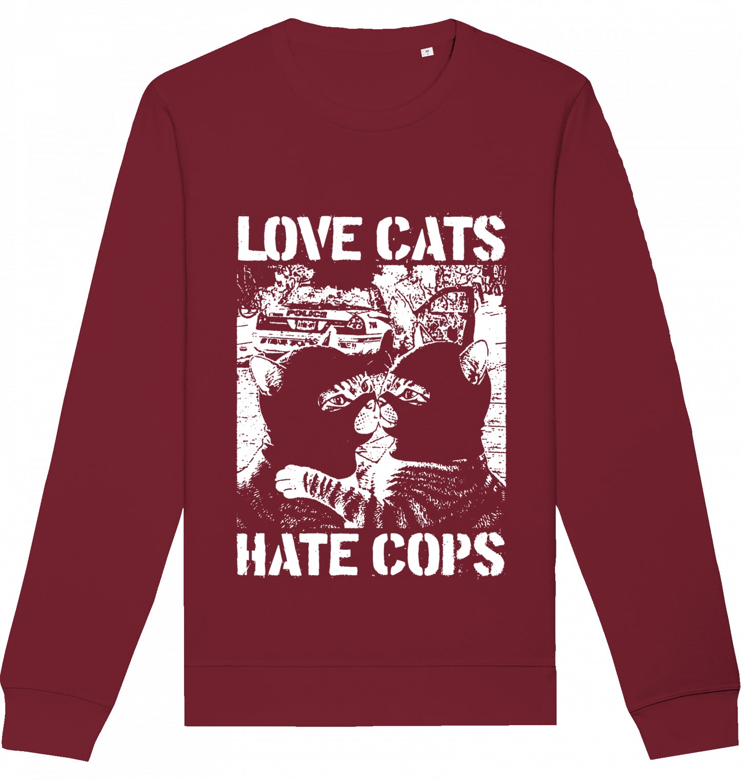 LOVE CATS HATE COPS 2.0 - Crewneck Unisex