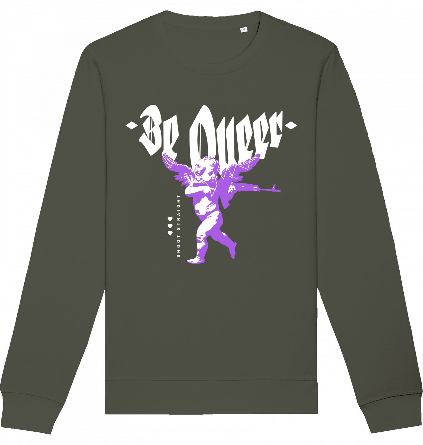 Be Queer Shoot Straight - Crewneck Unisex