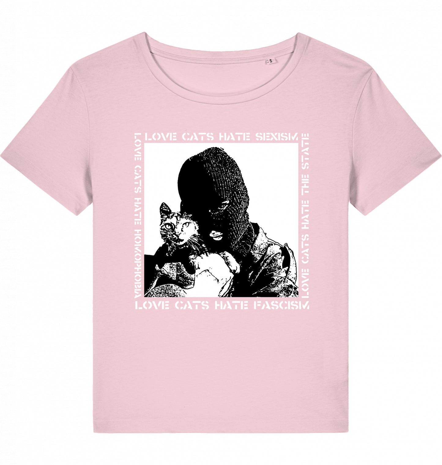 LOVE CATS HATE FASCISM W*MEN