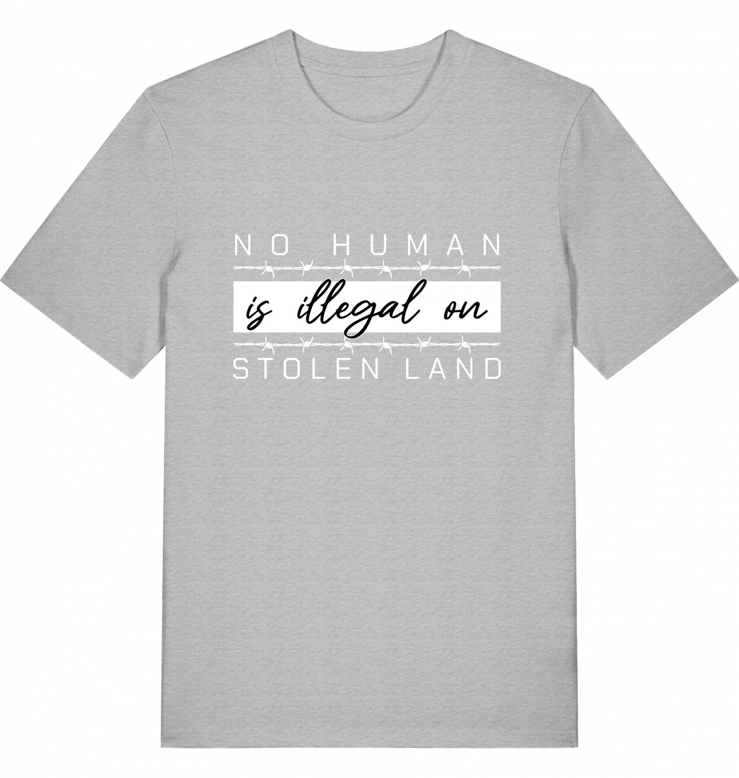 NO HUMAN IS ILLEGAL ON STOLEN LAND - Unisex