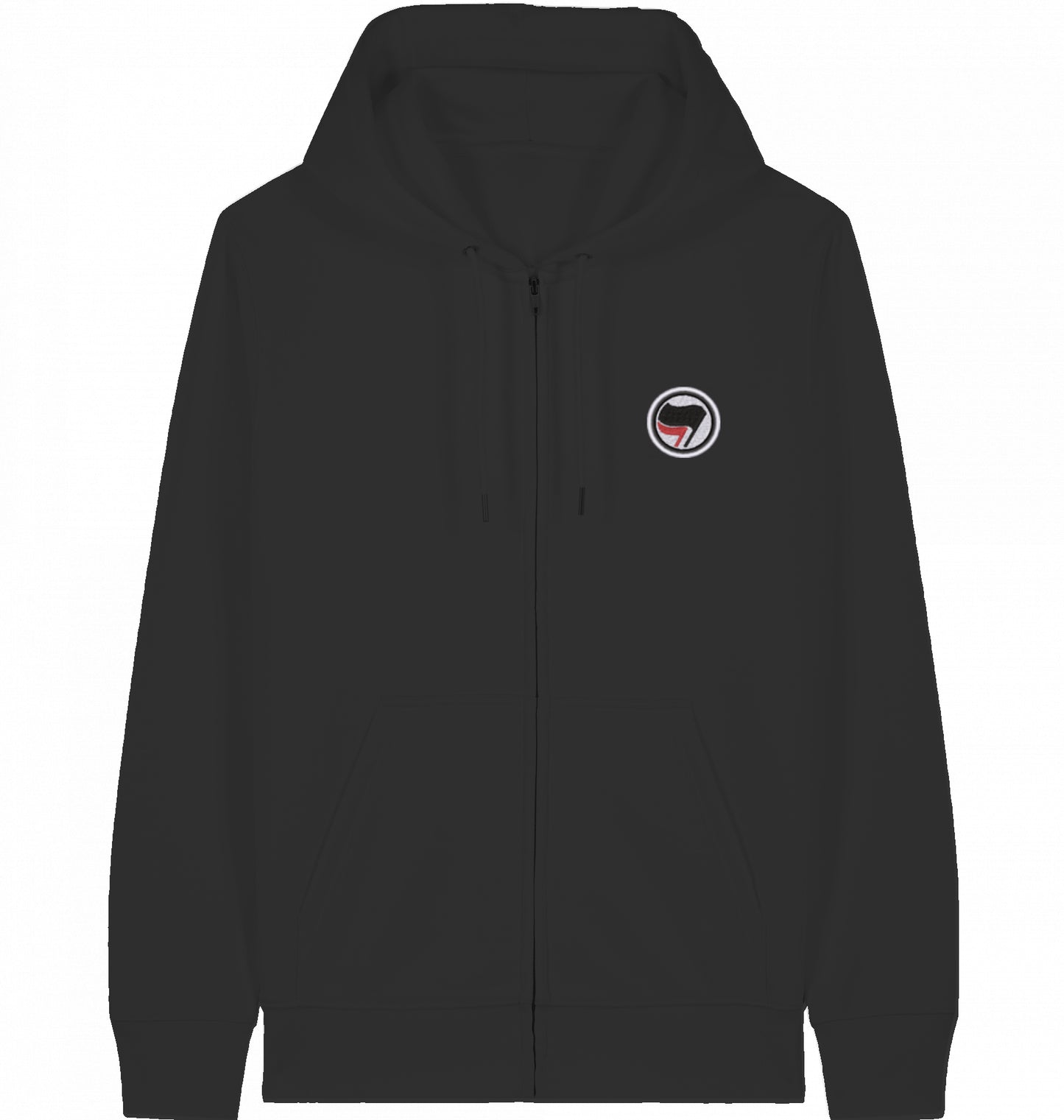 ANTIFA FLAG (embroidered) - ZIPPER