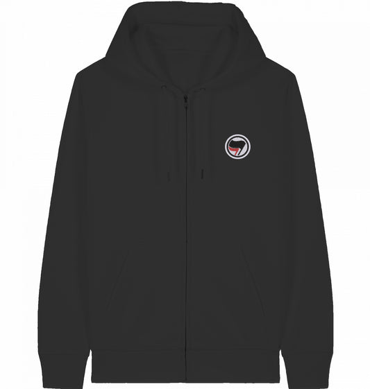 ANTIFA FLAG (embroidered) - ZIPPER