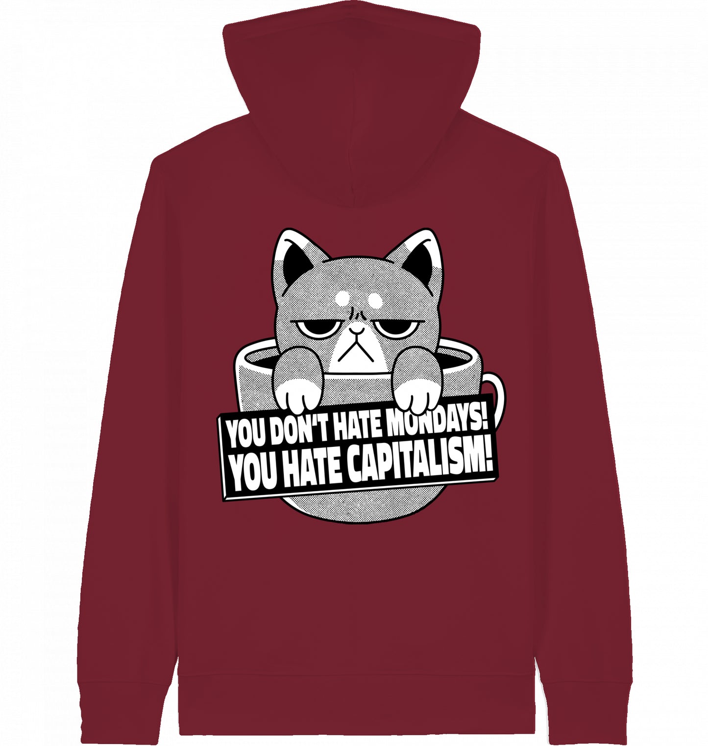 HATE CAPITALISM CAT - Zipper