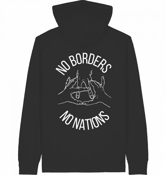 NO BORDERS NO NATIONS - ZIPPER