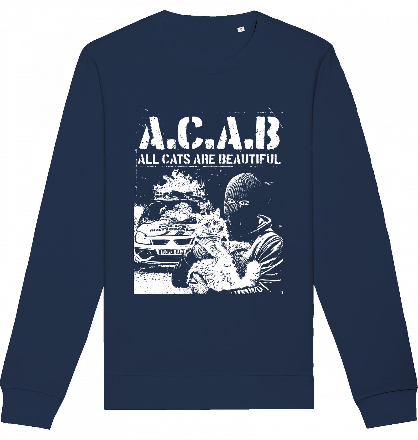 LOVE CATS HATE COPS - Crewneck Unisex