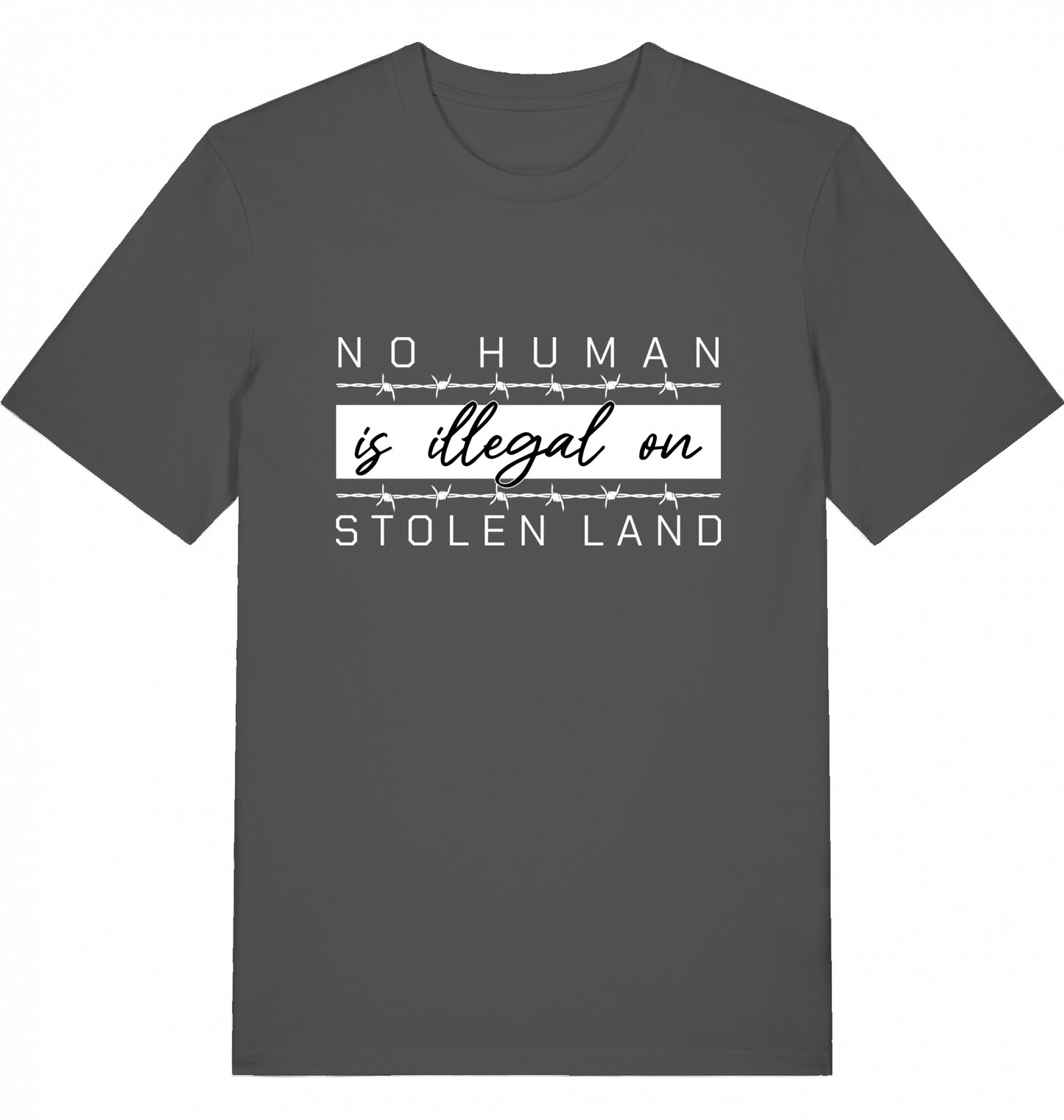 NO HUMAN IS ILLEGAL ON STOLEN LAND - Unisex