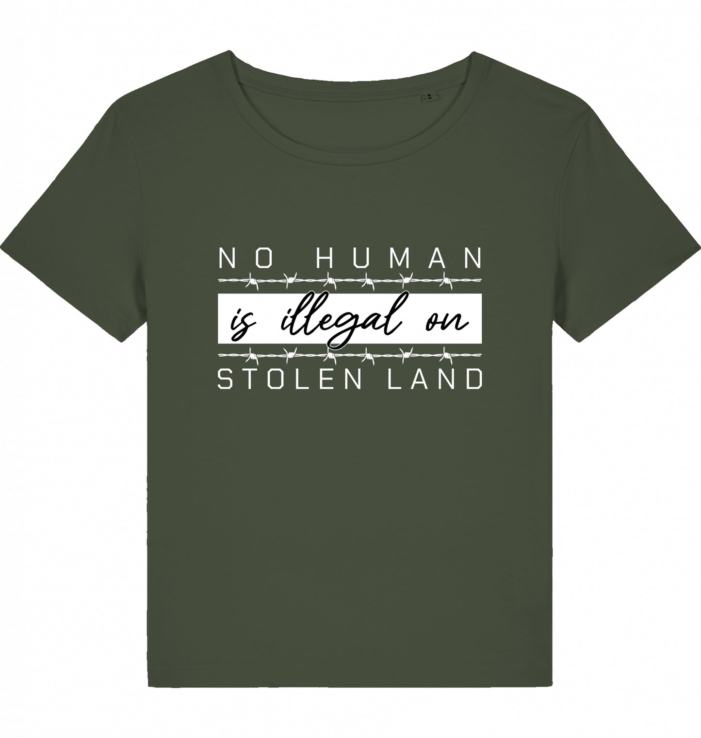 NO HUMAN IS ILLEGAL ON STOLEN LAND WOM*N