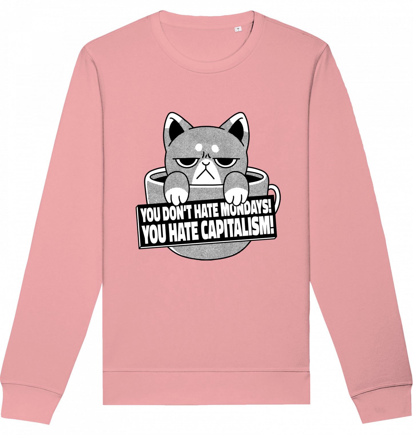 HATE CAPITALISM CAT - Crewneck Unisex