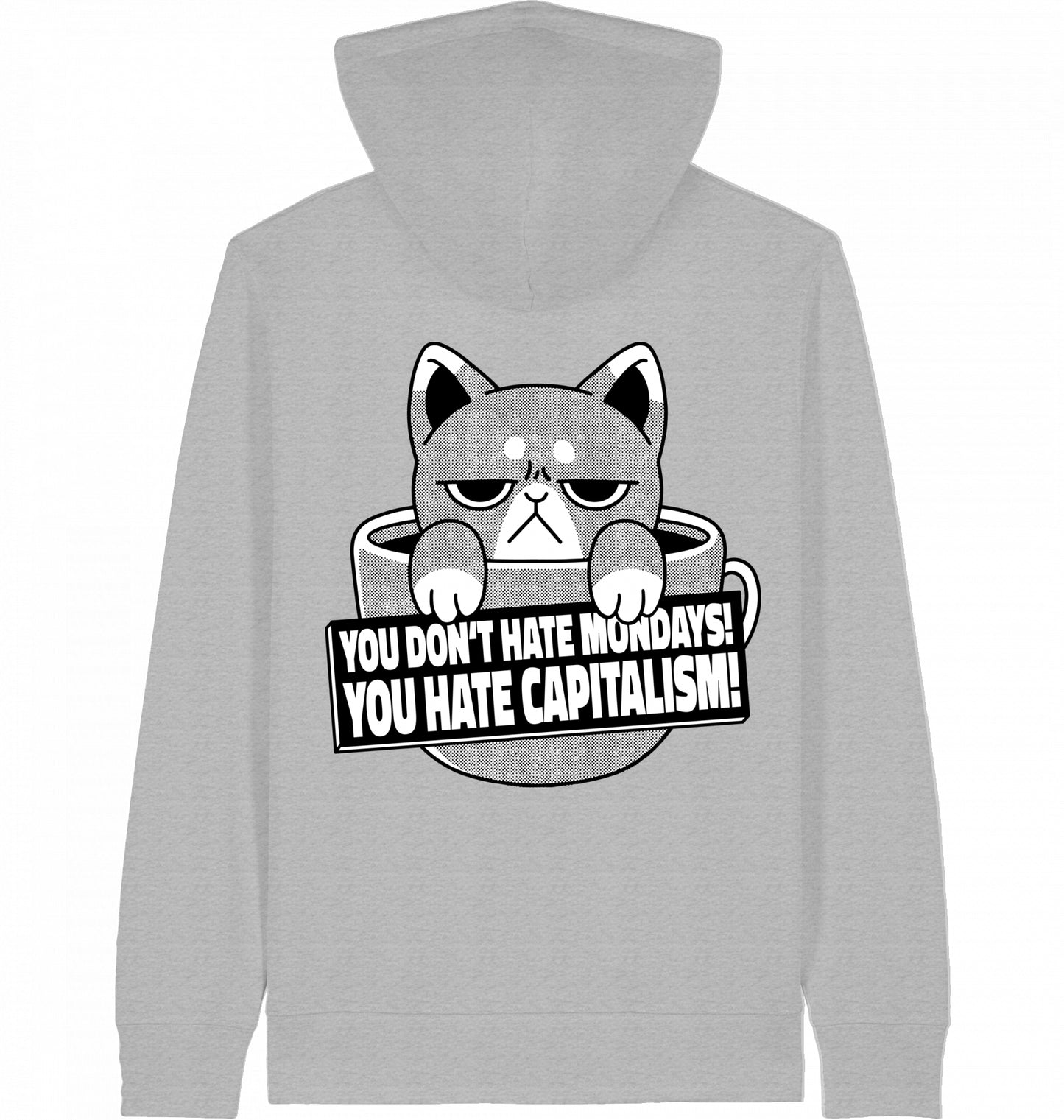 HATE CAPITALISM CAT - Zipper