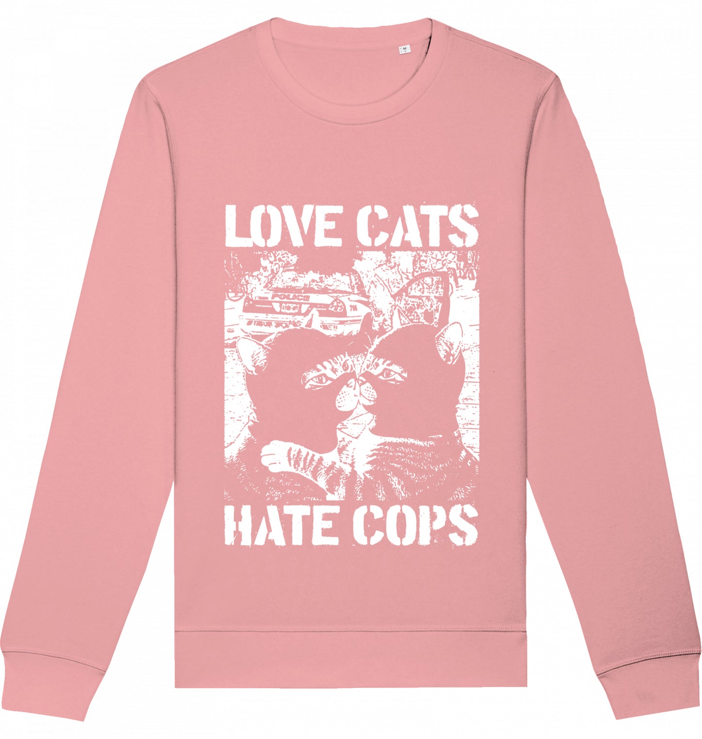 LOVE CATS HATE COPS 2.0 - Crewneck Unisex