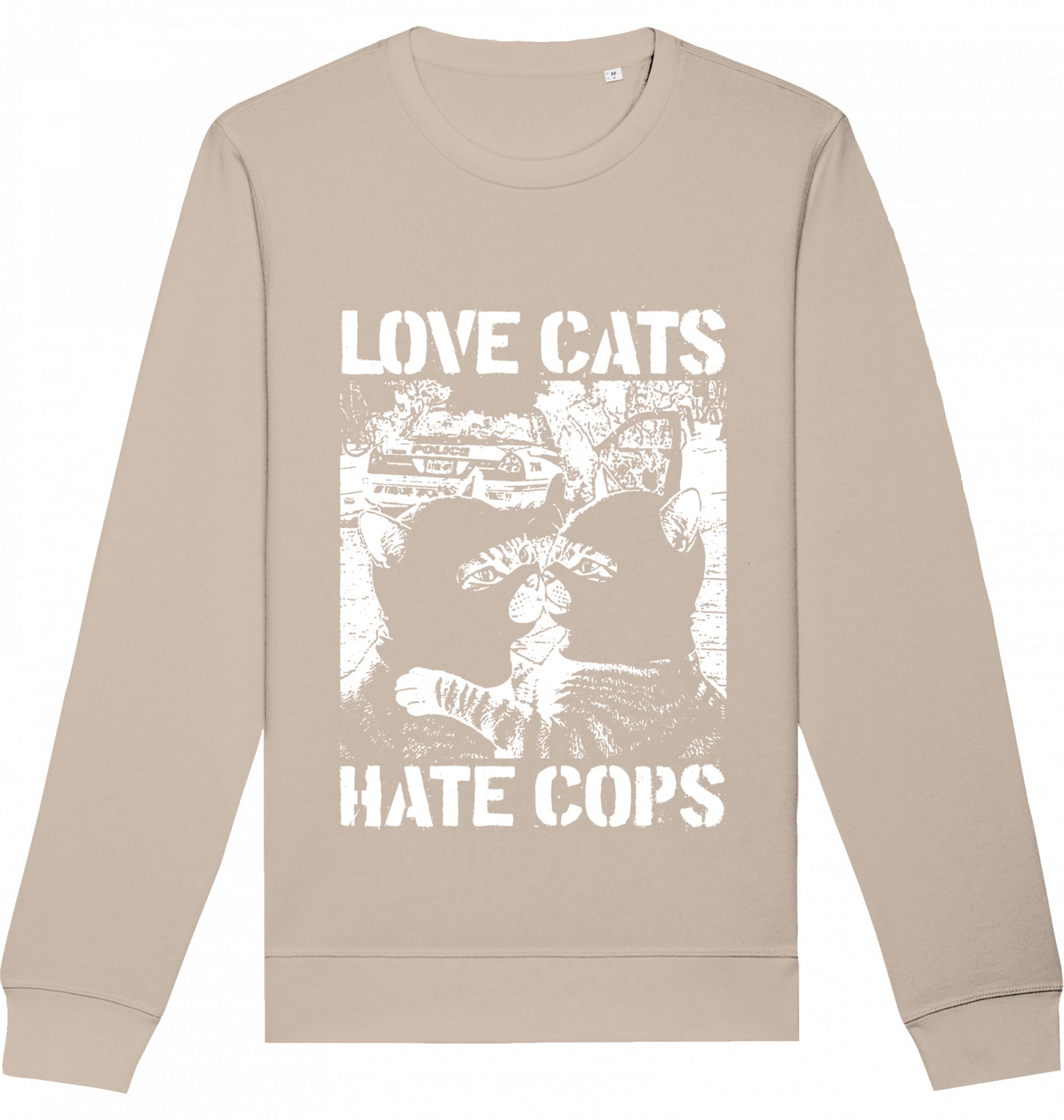 LOVE CATS HATE COPS 2.0 - Crewneck Unisex