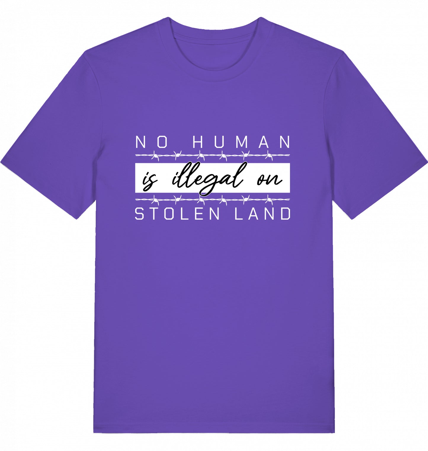 NO HUMAN IS ILLEGAL ON STOLEN LAND - Unisex