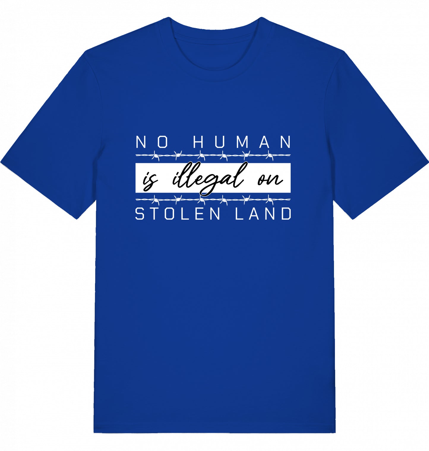 NO HUMAN IS ILLEGAL ON STOLEN LAND - Unisex