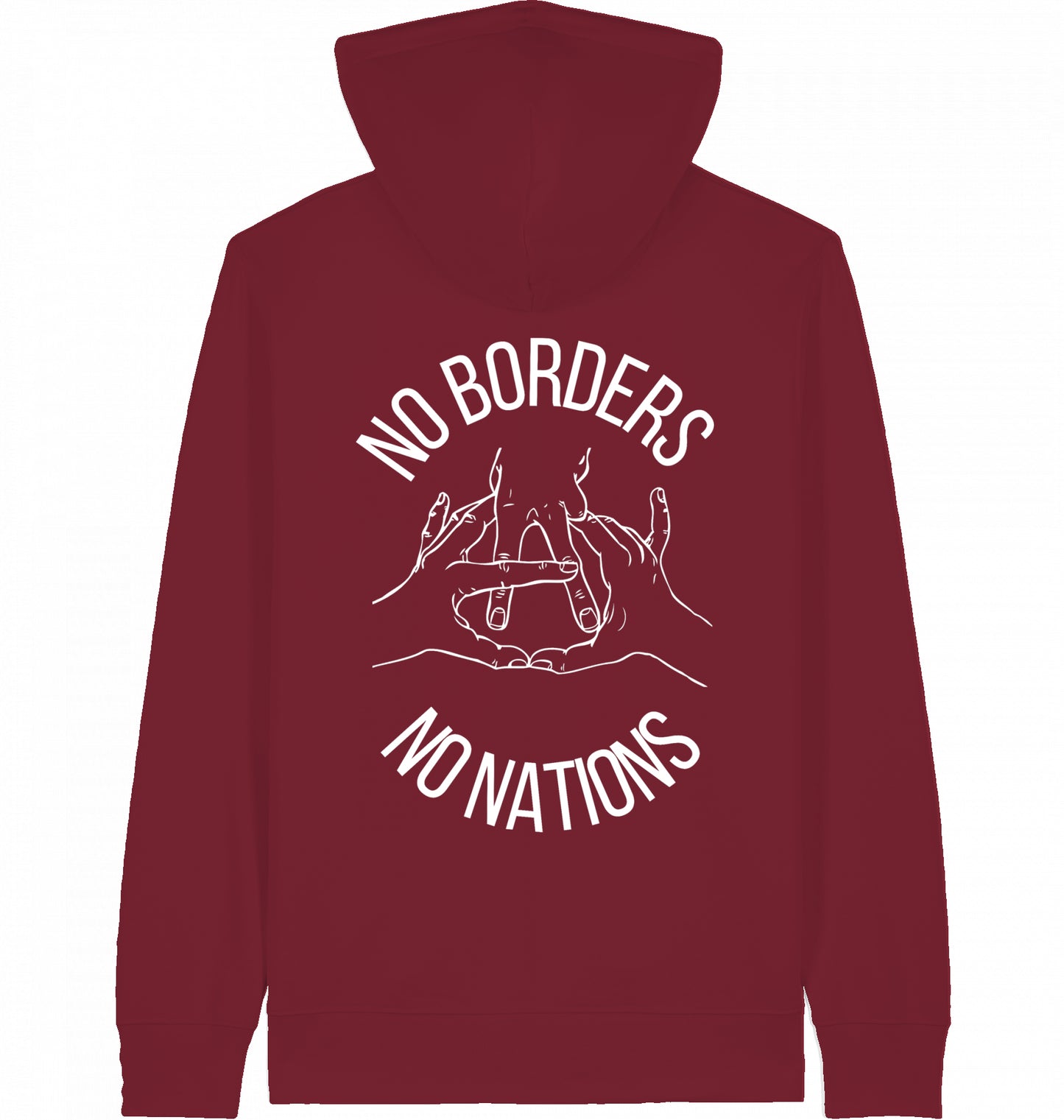NO BORDERS NO NATIONS - ZIPPER