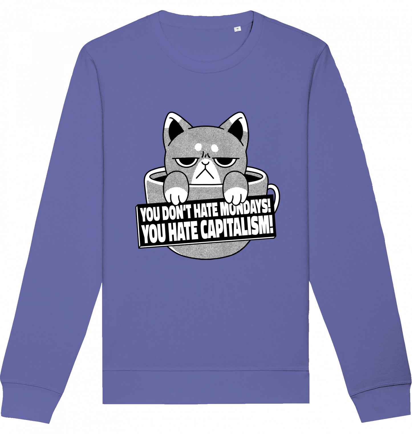 HATE CAPITALISM CAT - Crewneck Unisex
