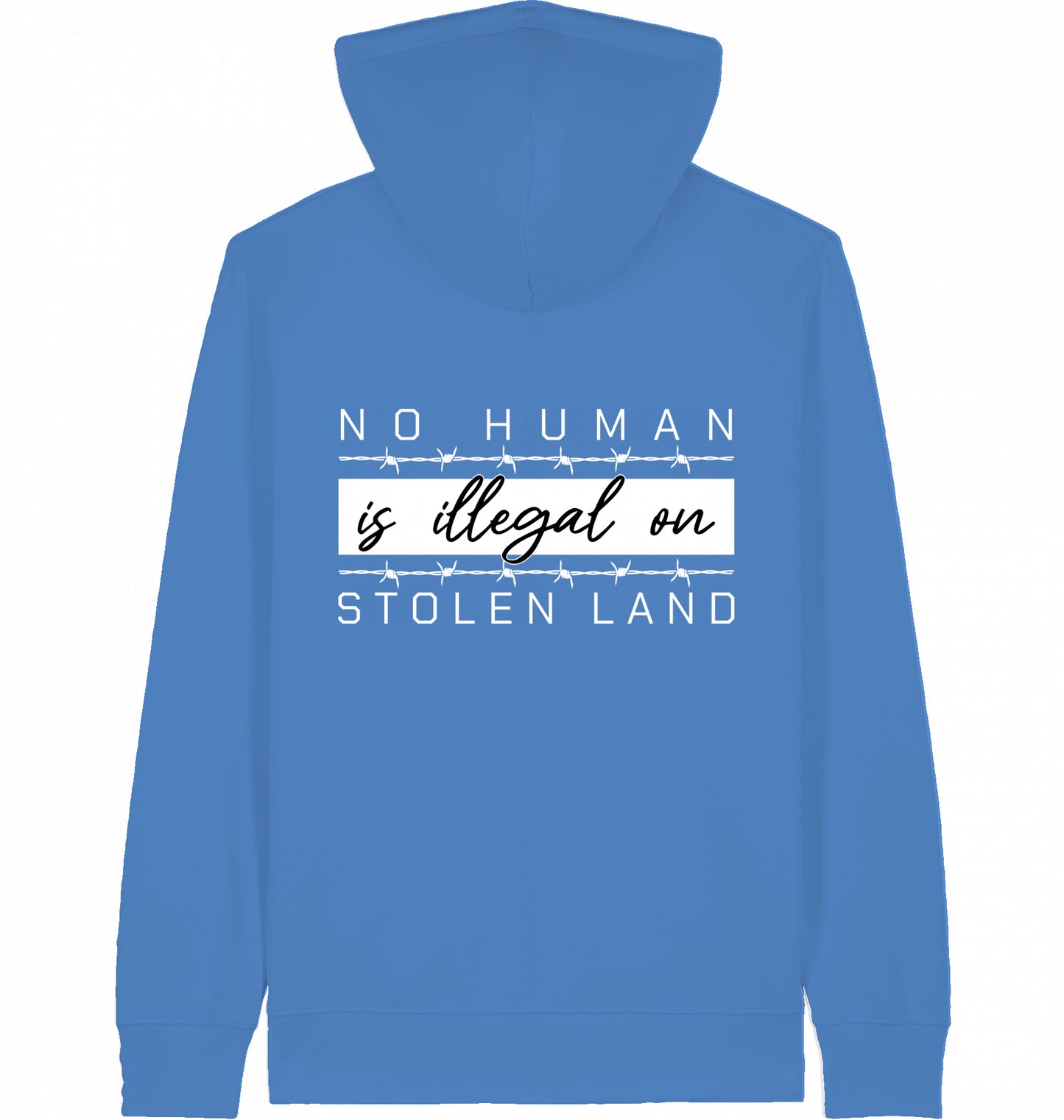 NO HUMAN IS ILLEGAL ON STOLEN LAND - Zipper