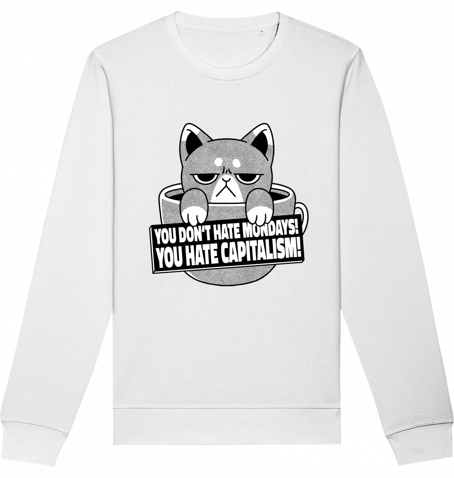 HATE CAPITALISM CAT - Crewneck Unisex
