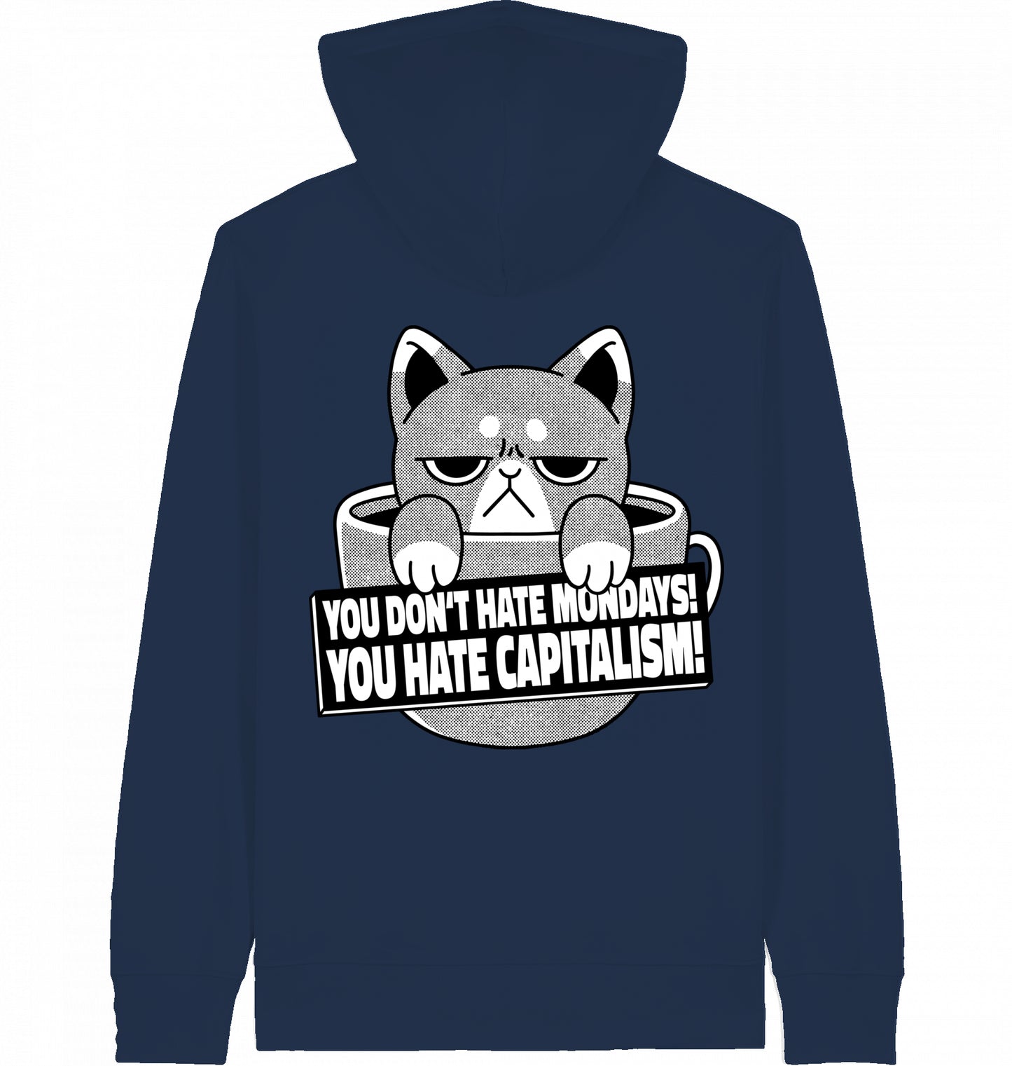 HATE CAPITALISM CAT - Zipper