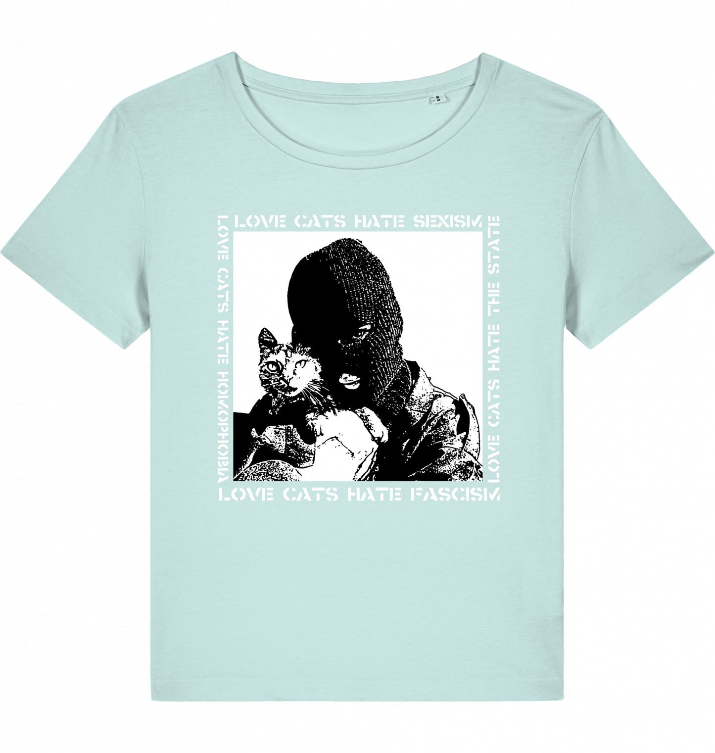 LOVE CATS HATE FASCISM W*MEN